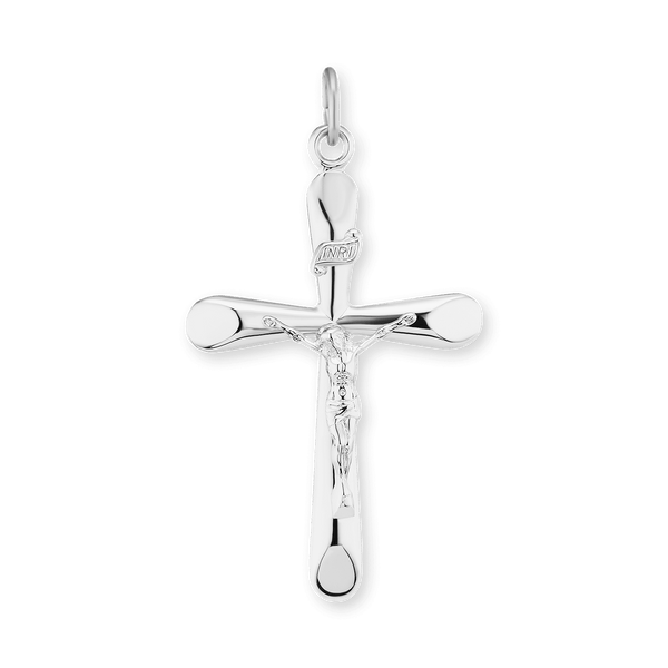 ITI NYC Traditional Crucifix Pendant in Sterling Silver