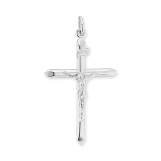 ITI NYC Traditional Crucifix Pendant in Sterling Silver