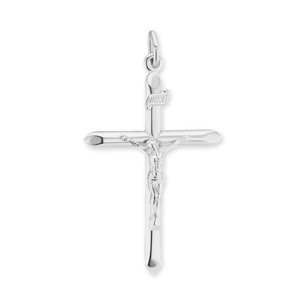 ITI NYC Traditional Crucifix Pendant in Sterling Silver
