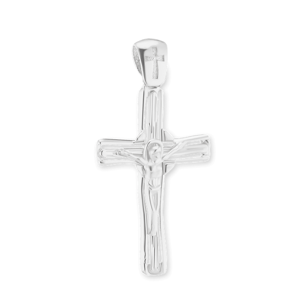 ITI NYC Freeform Crucifix Pendant in Sterling Silver