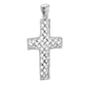 ITI NYC Basket Weave Cross Pendant in Sterling Silver