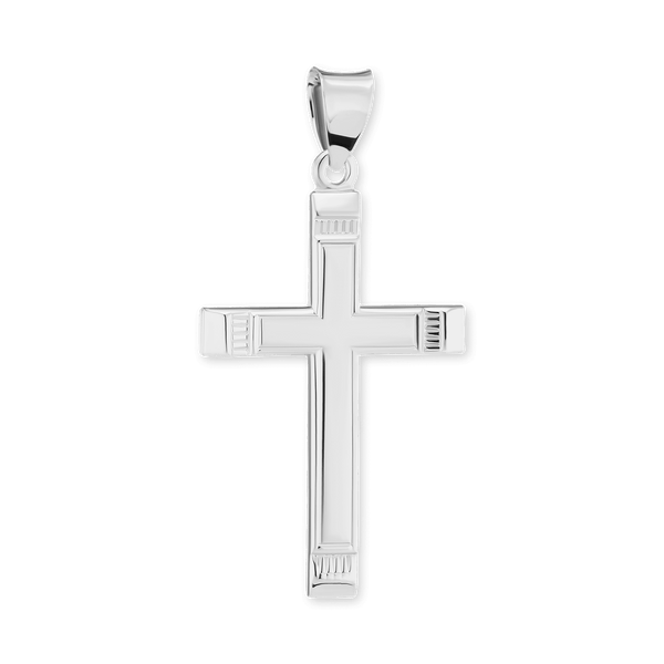 ITI NYC Classic Cross Pendant in Sterling Silver