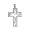 ITI NYC Filigree Scroll Cross Pendant in Sterling Silver