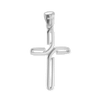 ITI NYC Bypass Cross Pendant in Sterling Silver