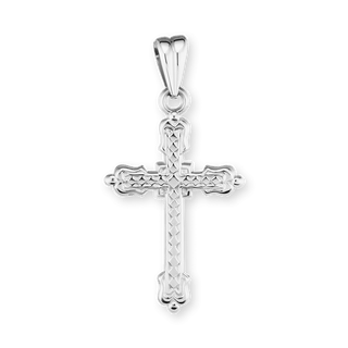 ITI NYC Fancy Cross Pendant in Sterling Silver