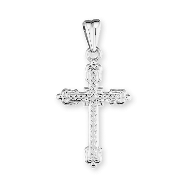 ITI NYC Fancy Cross Pendant in Sterling Silver