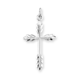ITI NYC Wheat Cross Pendant in Sterling Silver