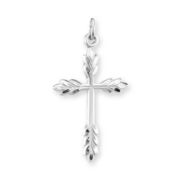 ITI NYC Wheat Cross Pendant in Sterling Silver