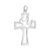 ITI NYC Cross Pendant with Holy Spirit Dove in Sterling Silver
