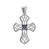 ITI NYC Filigree Lattice Cross Pendant in Sterling Silver