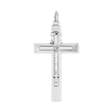 Load image into Gallery viewer, ITI NYC Classic Cross Pendant in Sterling Silver
