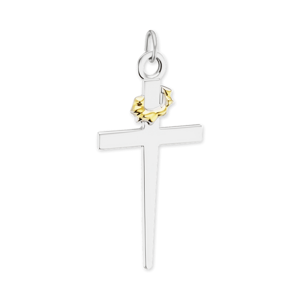 ITI NYC Nail Cross Pendant in Sterling Silver