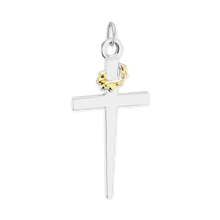 Load image into Gallery viewer, ITI NYC Nail Cross Pendant in Sterling Silver
