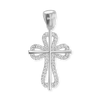 ITI NYC Roman Cross Pendant with Cubic Zirconia in Sterling Silver