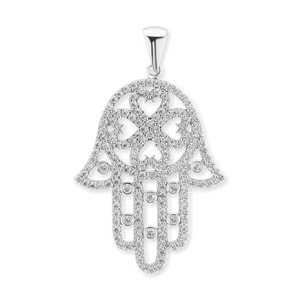 ITI NYC Hamsa Filigree Pendant in Sterling Silver