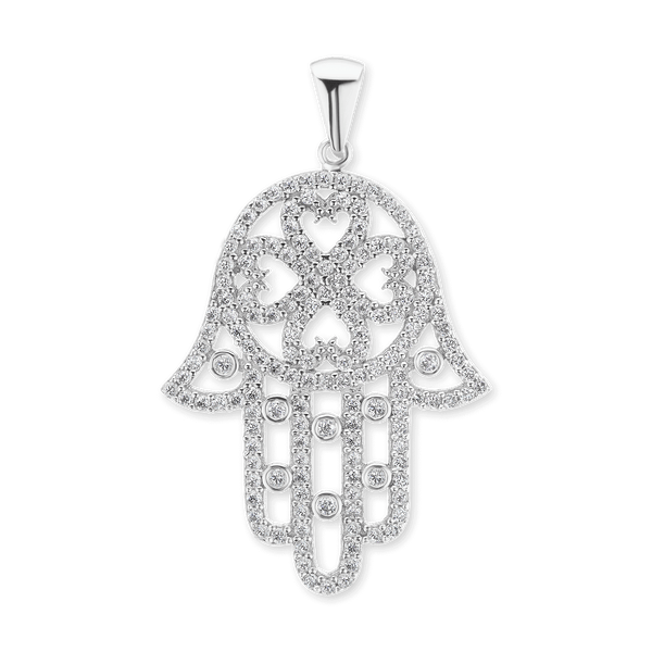 ITI NYC Hamsa Filigree Pendant in Sterling Silver