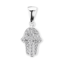 Load image into Gallery viewer, ITI NYC Hamsa Pendant in Sterling Silver
