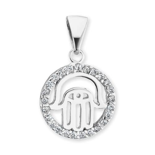 ITI NYC Hamsa Pendant in Sterling Silver