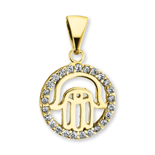 Load image into Gallery viewer, ITI NYC Hamsa Pendant in Sterling Silver
