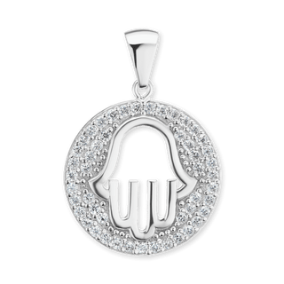 ITI NYC Hamsa Pendant in Sterling Silver