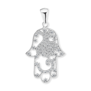 ITI NYC Hamsa Filigree Pendant in Sterling Silver