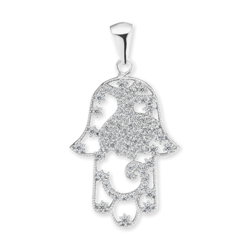 ITI NYC Hamsa Filigree Pendant in Sterling Silver