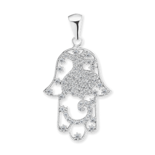 ITI NYC Hamsa Filigree Pendant in Sterling Silver