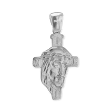 Load image into Gallery viewer, ITI NYC Jesus Christ Pendant Medallion in Sterling Silver
