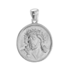 ITI NYC Double-Sided Jesus Christ Pendant Medallion in Sterling Silver