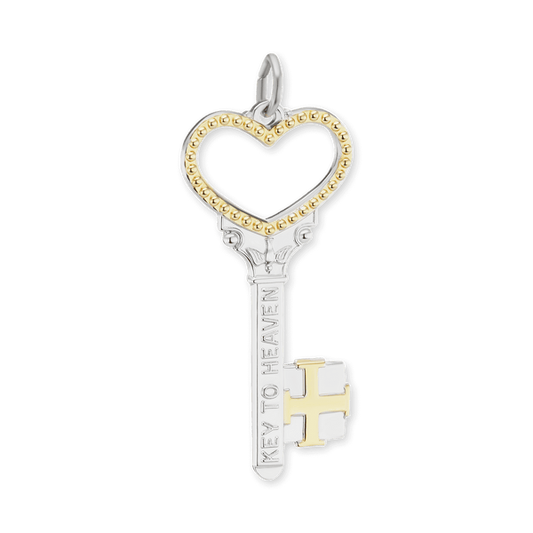 ITI NYC Key to Heaven Christian Novelty Pendant in Sterling Silver