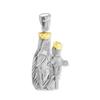 ITI NYC Madonna and Child Pendant Medallion in Sterling Silver