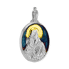 ITI NYC Madonna and Child Pendant Medallion with Ember Finish in Sterling Silver