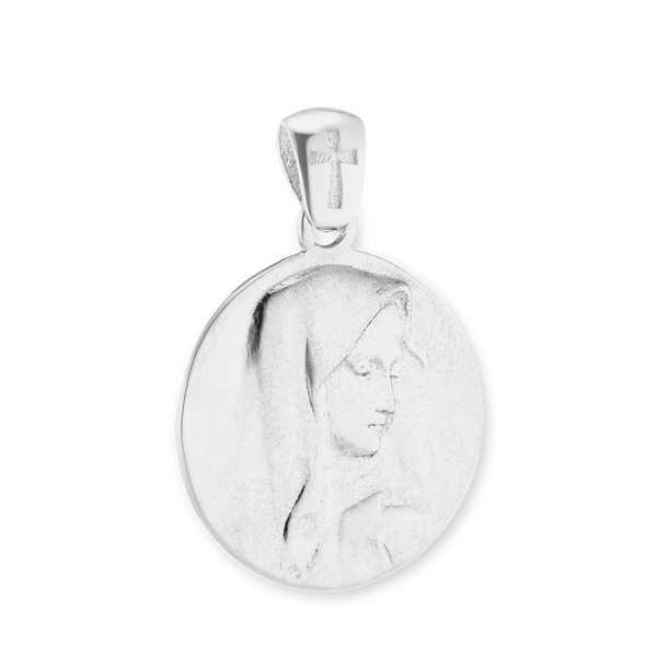 ITI NYC Madonna Pendant Medallion in Sterling Silver