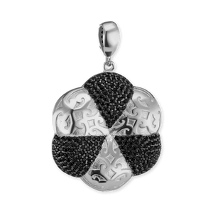 ITI NYC Rosette Pendant in Sterling Silver