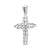 ITI NYC Filigree Olive Leaf Crucifix Pendant in Sterling Silver
