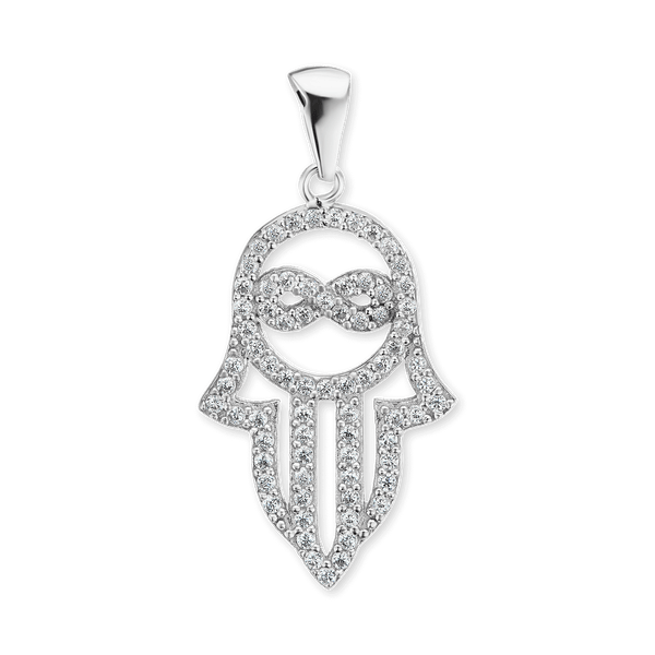 ITI NYC Hamsa Pendant in Sterling Silver