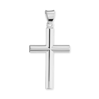 ITI NYC Tubular Cross Pendant in Sterling Silver