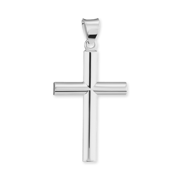 ITI NYC Tubular Cross Pendant in Sterling Silver