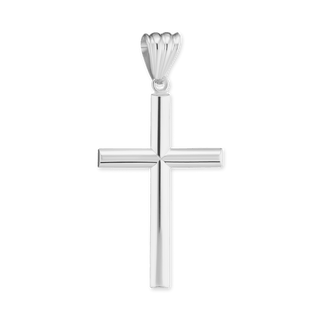 ITI NYC Tubular Cross Pendant in Sterling Silver