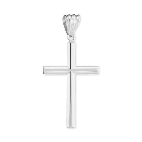 ITI NYC Tubular Cross Pendant in Sterling Silver