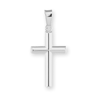 ITI NYC Tubular Cross Pendant in Sterling Silver