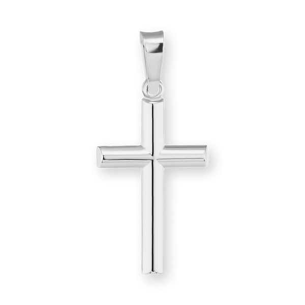 ITI NYC Tubular Cross Pendant in Sterling Silver