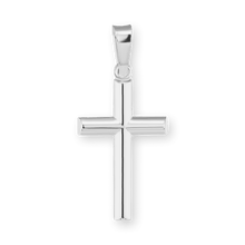 Load image into Gallery viewer, ITI NYC Tubular Cross Pendant in Sterling Silver
