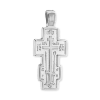 ITI NYC Double-Sided Orthodox Cross Pendant in Sterling Silver