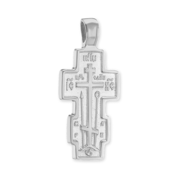 ITI NYC Double-Sided Orthodox Cross Pendant in Sterling Silver