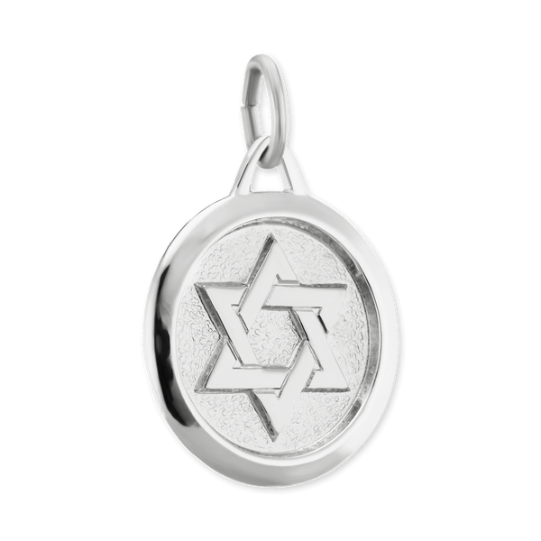 ITI NYC Star of David Pendant Medallion in Sterling Silver