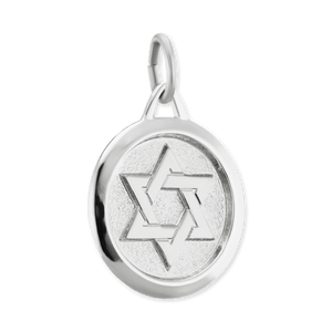 ITI NYC Star of David Pendant Medallion in Sterling Silver