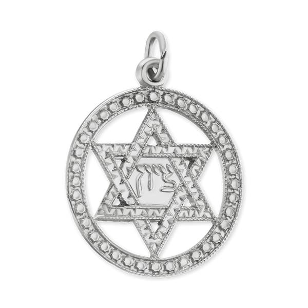 ITI NYC Star of David Pendant Medallion in Sterling Silver