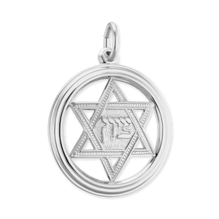 ITI NYC Star of David Pendant Medallion in Sterling Silver