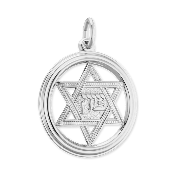 ITI NYC Star of David Pendant Medallion in Sterling Silver
